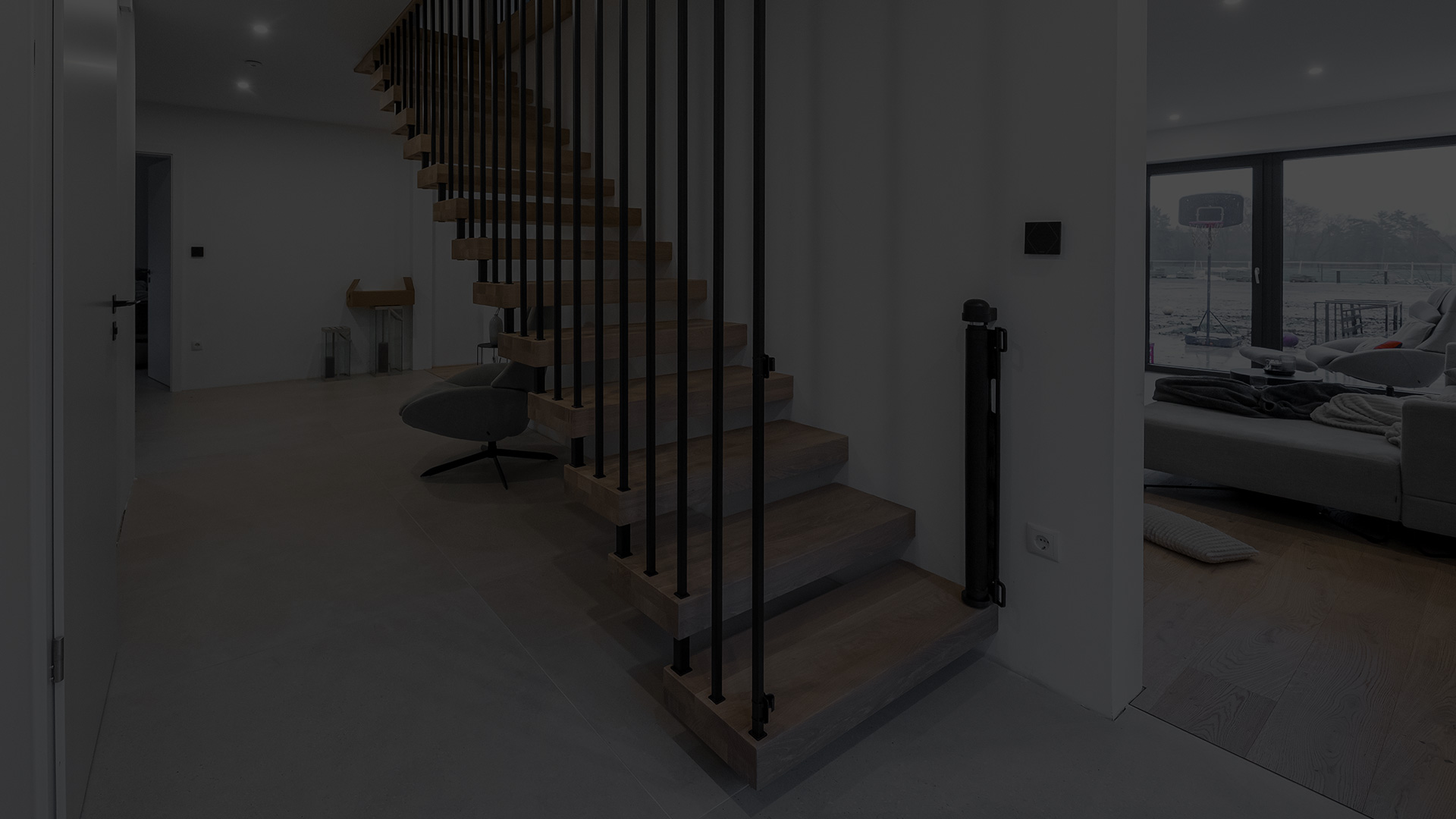 Handlauftragende Treppen